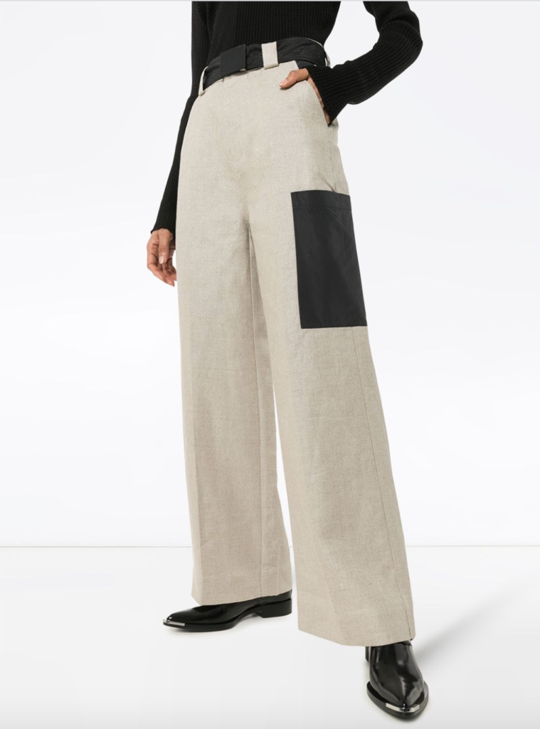 GANNI High-Rise Leg Trousers, Ganni Pants, ganni sale, Ganni on sale, ganni clothes, farfetch ganni, ganni farfetch,&nbsp;ganni apparel