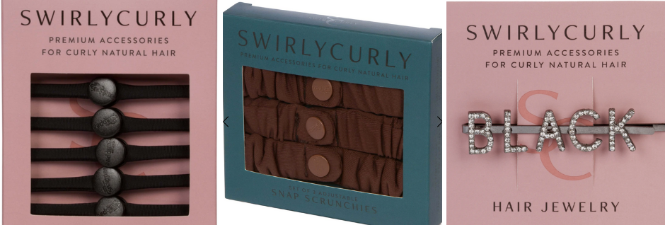 Natural Hair Updo, Swirly Curly, Natural Hair Blogs, Black Owned Hair tie brand